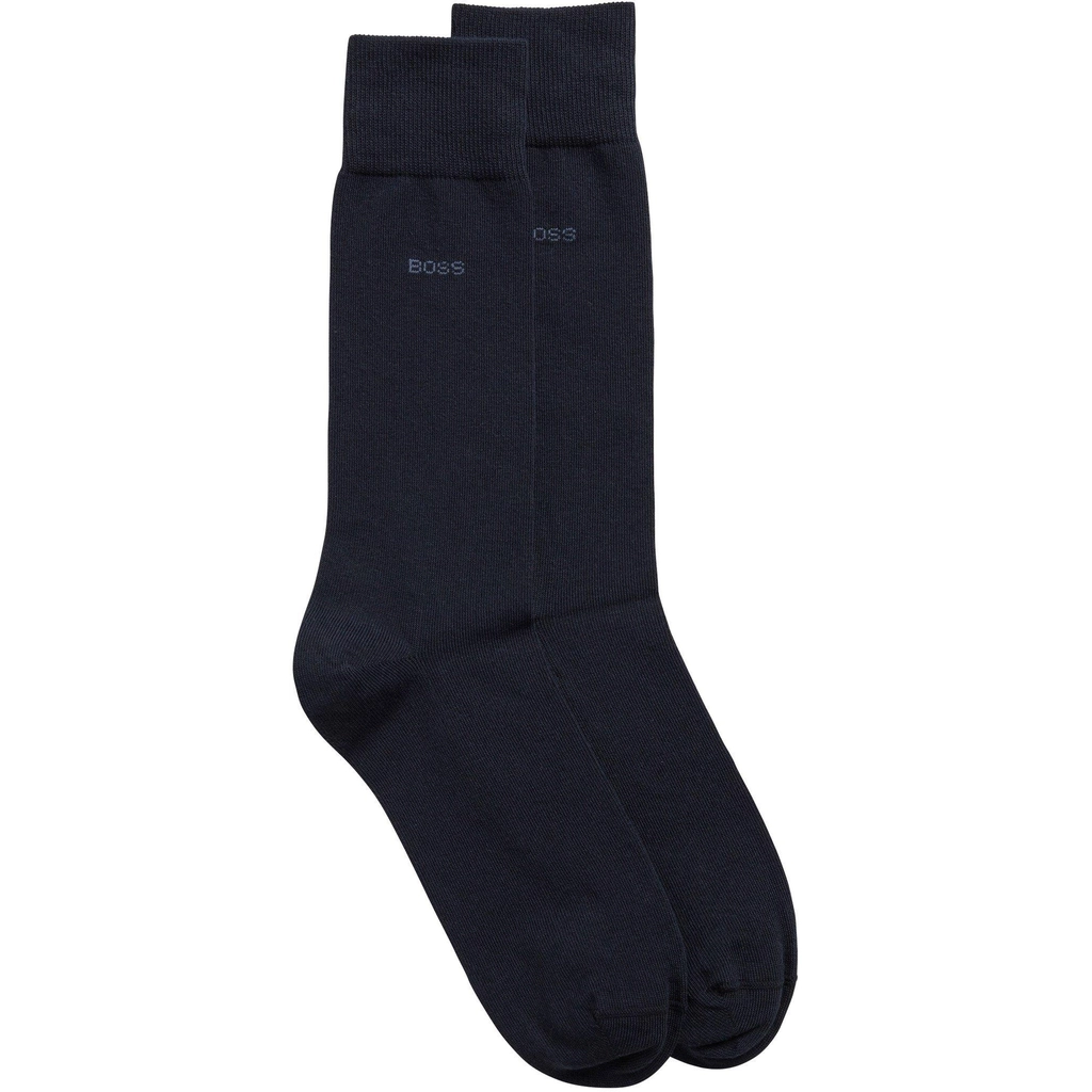 Hugo Boss 2 Pack Plain Socks - Navy 401